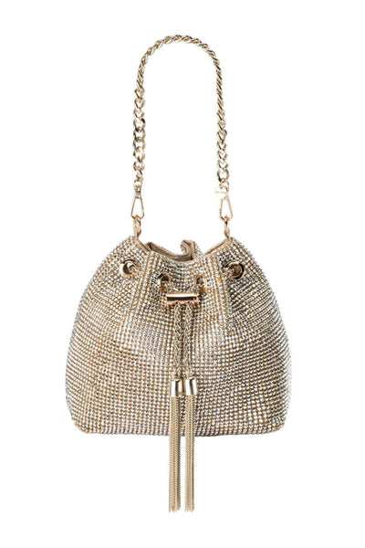 Miranda Drawstring Top Handle Bag - Champagne