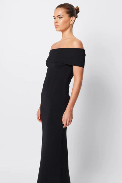 Monaco Off Shoulder Dress - Black