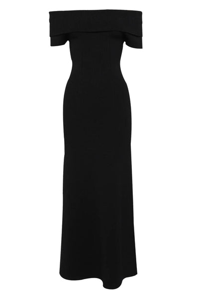 Monaco Off Shoulder Dress - Black