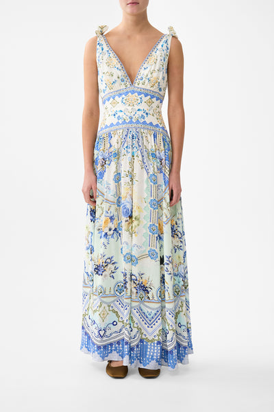 My Homespun Heart Tie Shoulder Dress