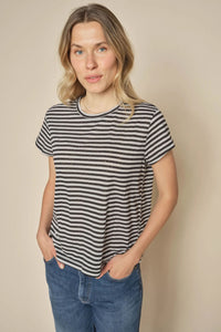 Nan O-SS Stripe Tee - Microchip