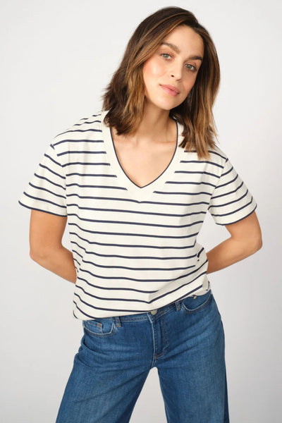 Nani V-SS Stripe Tee - Spellbound