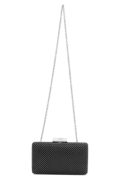 Natasha Ball Mesh Clutch - Black