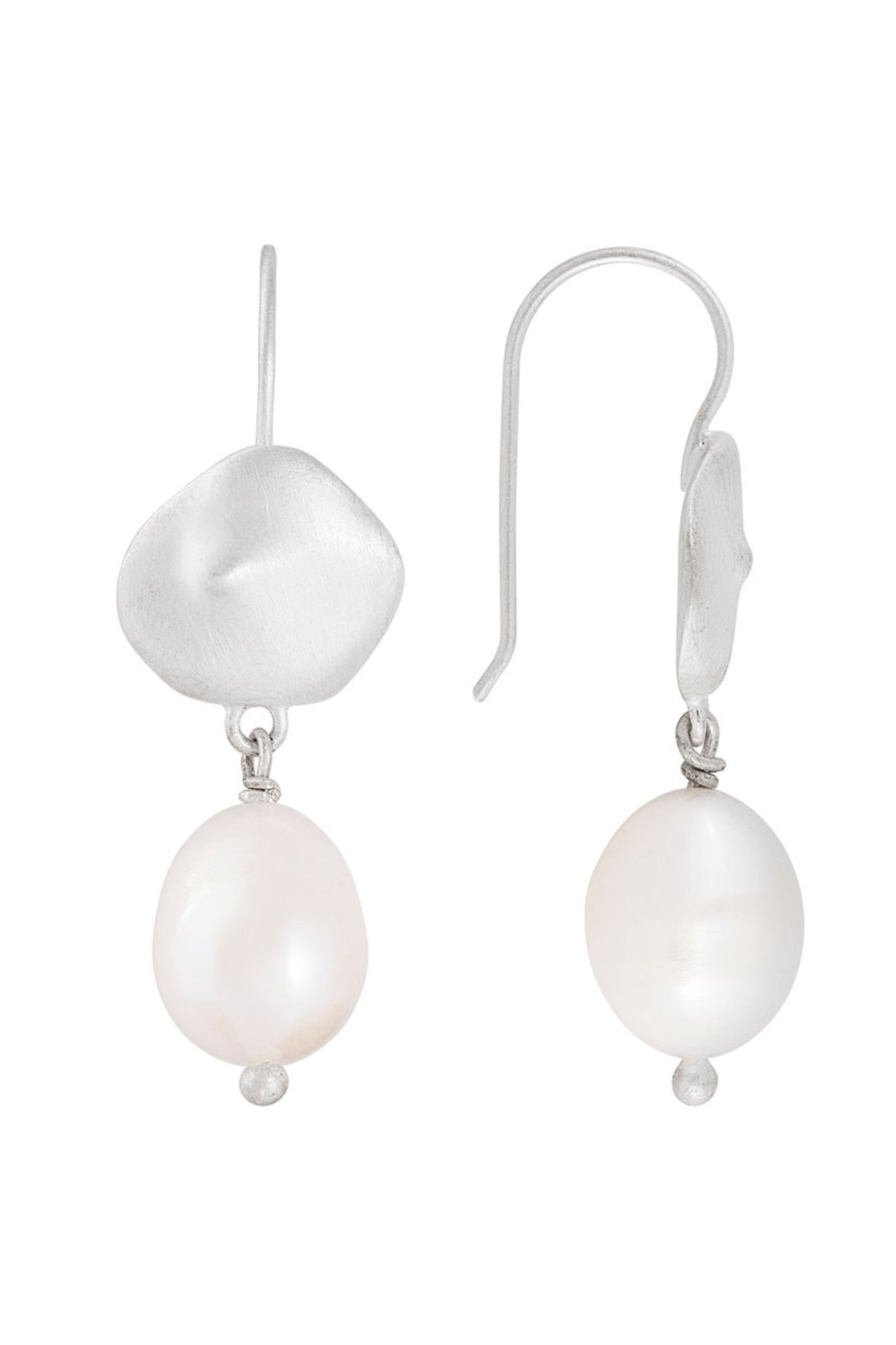 Nomad Pearl Hooks - Silver