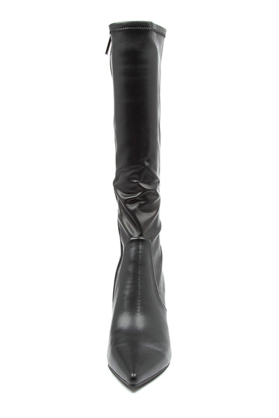 Norass Stretch Knee High Boots - Black