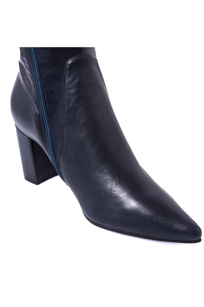 Norass Stretch Knee High Boots - Navy