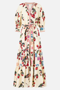 Notes from the Road Tiered Shirt Dress with Short Sleeve