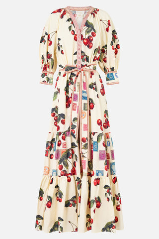 Notes from the Road Tiered Shirt Dress with Short Sleeve