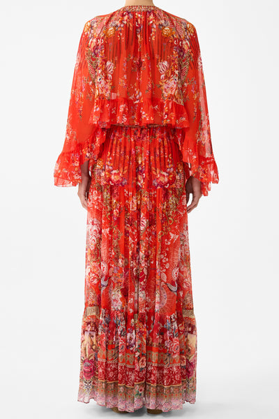 Ole Ole Tiered Skirt With Ruffle Detail