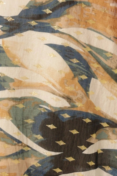 Oliviera Maxi Dress - Navy Sand Gold