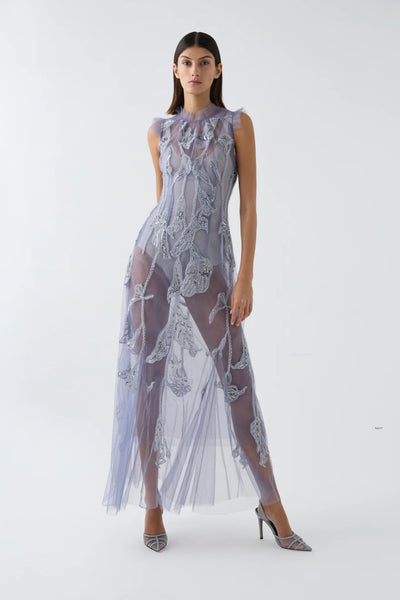 Ophelia Gown - Silver Mauve