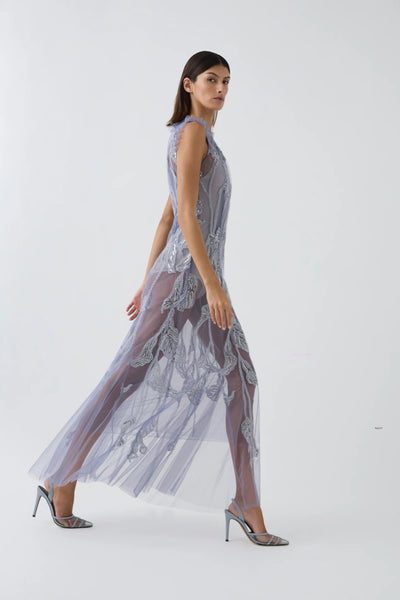 Ophelia Gown - Silver Mauve