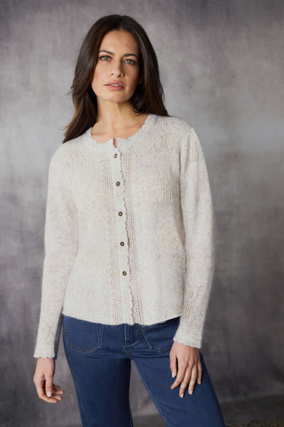Orchid Cardi No Trim - Ice