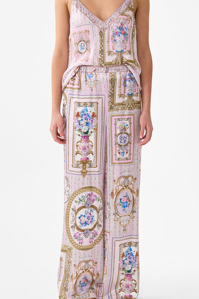 Button Front Lounge Pant - Palatial Pastels