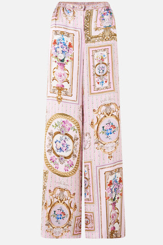 Button Front Lounge Pant - Palatial Pastels