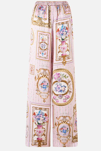 Button Front Lounge Pant - Palatial Pastels