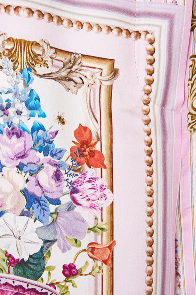 Button Front Lounge Pant - Palatial Pastels