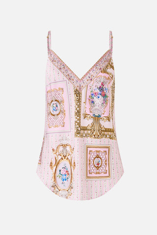 V-Neck Bias Cami - Palatial Pastels