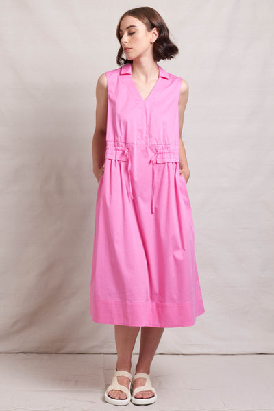 Papercraft Shirt Dress - Pink