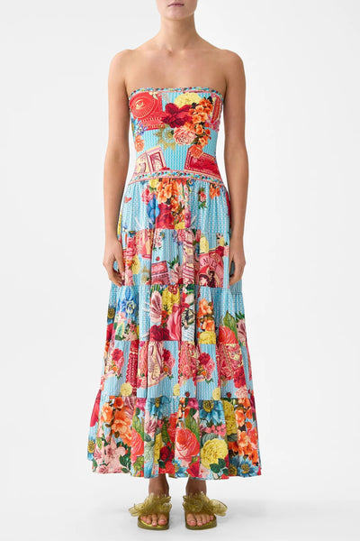 Papers and Curious Capers Jersey Spliced Tiered Skirt