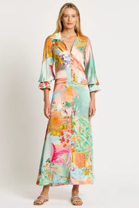 Paradise Silk Shirt Dress - SIZE 14 ONLY