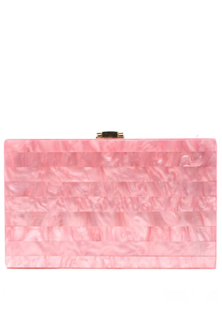 Phoebe Acrylic Resin Clutch - Pink