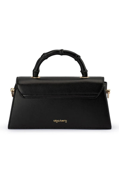 Phoebe Bamboo Handle Bag - Black