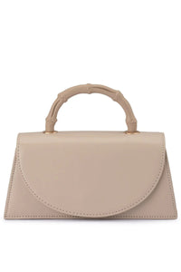 Phoebe Bamboo Handle Bag - Mink