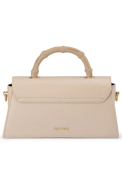 Phoebe Bamboo Handle Bag - Mink