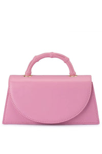 Phoebe Bamboo Handle Bag - Pink