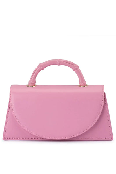 Phoebe Bamboo Handle Bag - Pink