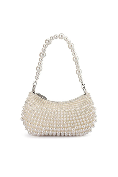 Pia Pearl Croissant Bag - Pearl