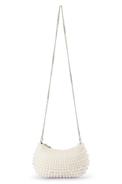 Pia Pearl Croissant Bag - Pearl