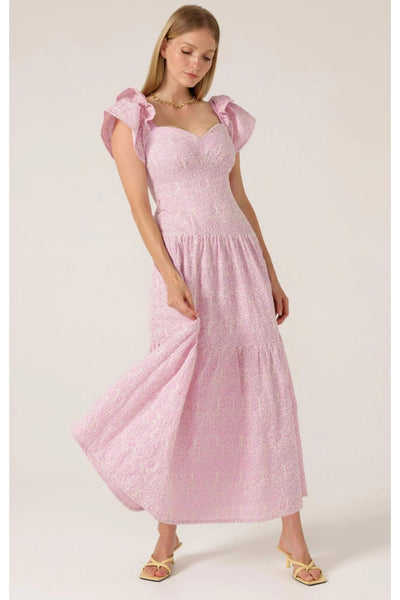 Pink Gallah Maxi Dress - Lilac Cornelli