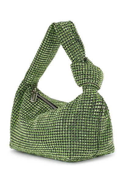 Polly Crystal Shoulder Bag - Green