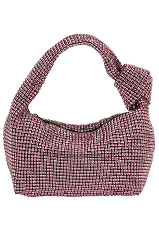 Polly Crystal Shoulder Bag - Pink