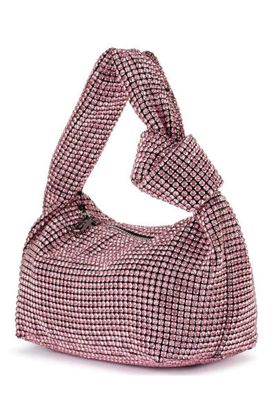 Polly Crystal Shoulder Bag - Pink