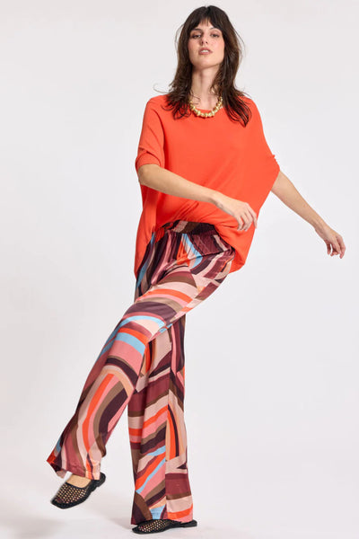 Pom Oversize Sweater - Orange