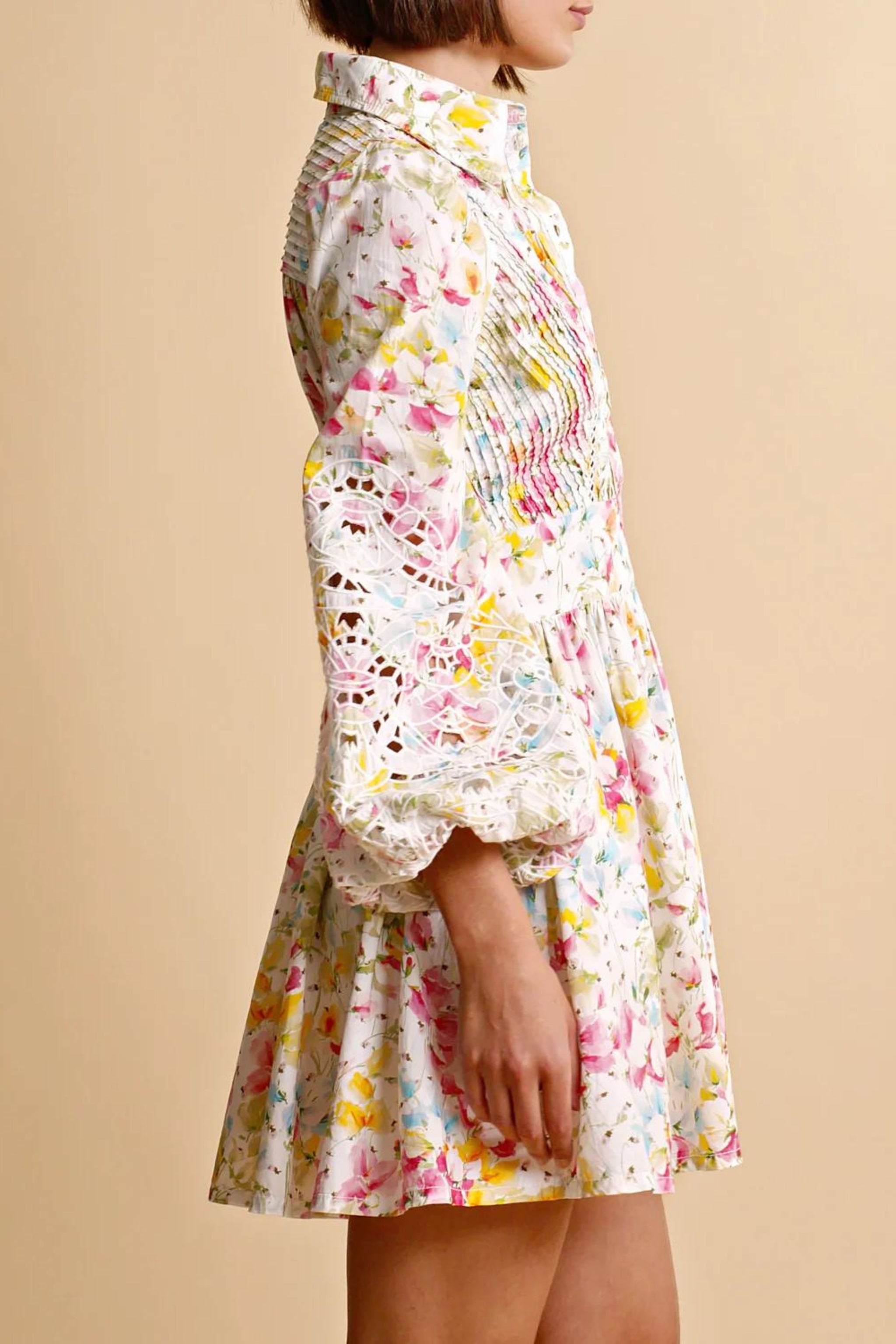 by timo smocking mini dress by Ti Mo Smocking Mini Dress Knelang Kjole Bl BY TI MO