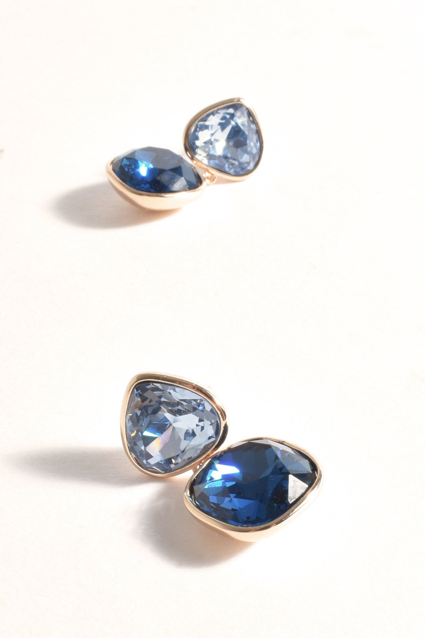 Presley Two Tone Event Earrings - Blue