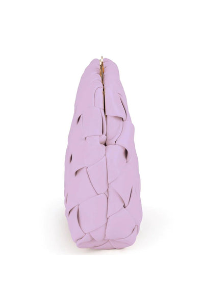 Quinn Woven Clutch - Lilac