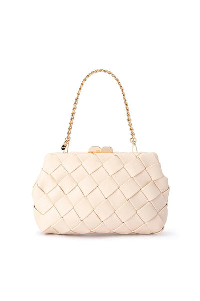 Quinn Woven Clutch - Natural