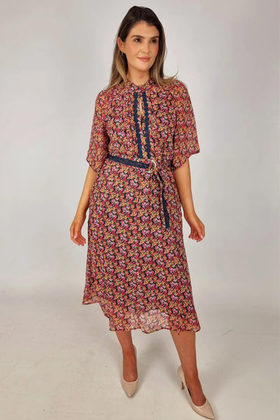 Rebecca Midi Dress - Multi Floral