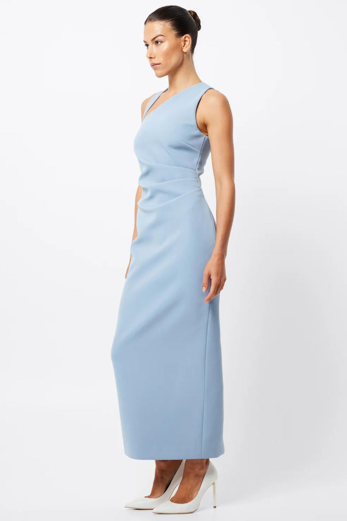 MOSSMAN STOCKISTS Reserved Pencil Midi Dress - Ice Blue SALE Smoke & Mirrors Boutique MOSSMAN STOCKISTS Reserved Pencil Midi Dress - Ice Blue SALE Smoke & Mirrors Boutique