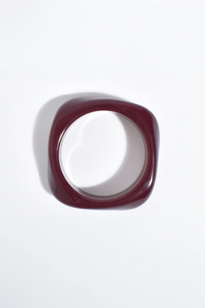 Resin Stacking Bangle - Burgundy