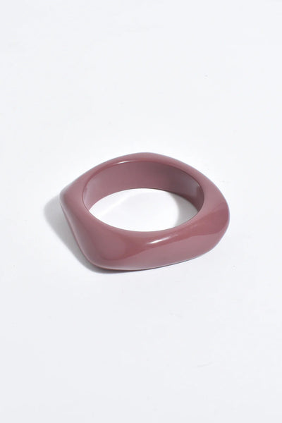 Resin Stacking Bangle - Dusty Pink