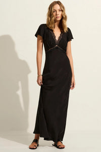 Rianne Cupro Maxi Dress - Black SIZE S/8 ONLY