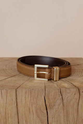 Rich Leather Belt - Cinnamon Swirl