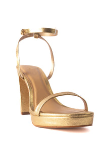 Rizzo Platform Heels - Gold