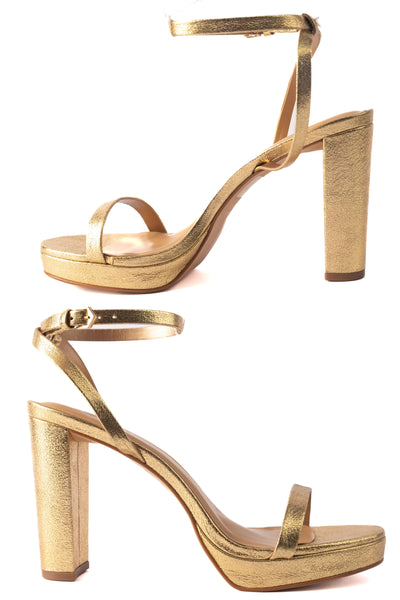 Rizzo Platform Heels - Gold